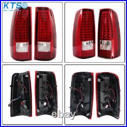 LED Tail Lights Brake Lamp For 2003-06 Chevy Silverado 1500 2500 Red Left+Right