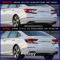 LED Tail Lights Brake Light Sequential for Honda Accord Sedan 10th Gen 2018-2022