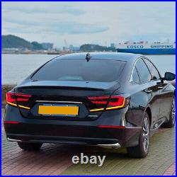 LED Tail Lights Brake Light Sequential for Honda Accord Sedan 10th Gen 2018-2022