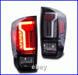 LED Tail Lights Brake Rear Lamps Pair for 2016-2021 Toyota Tacoma Clear Lens