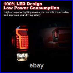 LED Tail Lights Brake Rear Lamps Pair for 2016-2021 Toyota Tacoma Clear Lens