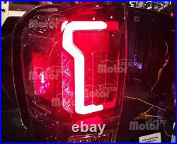 LED Tail Lights Brake Rear Lamps Pair for 2016-2021 Toyota Tacoma Clear Lens