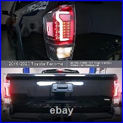 LED Tail Lights Brake Rear Lamps Pair for 2016-2021 Toyota Tacoma Clear Lens