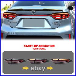 LED Tail Lights & Center Lamp for Toyota Corolla E210 2020-2024 Clear Rear Lamps