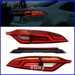 LED Tail Lights & Centra Light For 2020-2021 Toyota Corolla US Red Assembly
