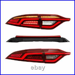 LED Tail Lights & Centra Light For 2020-2021 Toyota Corolla US Red Assembly