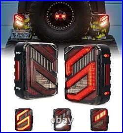 LED Tail Lights Clear Lens Brake Turn signal For 2007-2018 Jeep Wrangler JK JKU