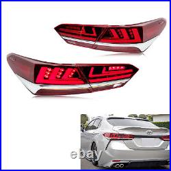 LED Tail Lights FOR Toyota Camry 2018-UP Start Up Animation Red Rear Lamps