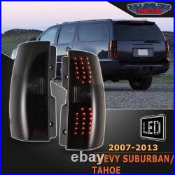 LED Tail Lights Fit 2007-2014 Chevy Suburban Tahoe Brake Lamps Left/Right Pair