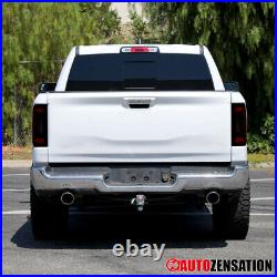 LED Tail Lights Fit 2019-2024 Dodge Ram 1500 Red/Smoke Brake Lamps Left+Right
