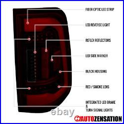 LED Tail Lights Fit 2019-2024 Dodge Ram 1500 Red/Smoke Brake Lamps Left+Right