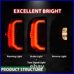 LED Tail Lights Fit For 2016-2018 GMC Sierra 1500 Rear Brake Lamps Left+Right