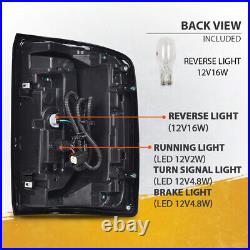 LED Tail Lights Fit For 2016-2018 GMC Sierra Rear brake Stop Lamps Left+Right