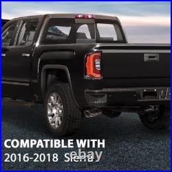 LED Tail Lights Fit For 2016-2018 GMC Sierra Rear brake Stop Lamps Left+Right