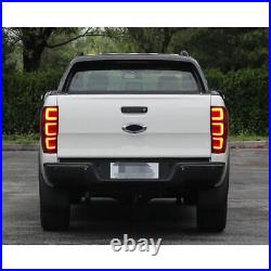 LED Tail Lights Fit For Ford Ranger Pickup 2012-2018 Rear Lamps Smoke Assembly