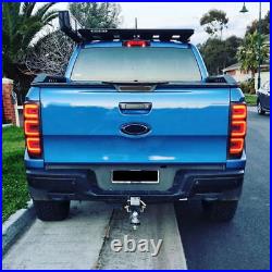 LED Tail Lights Fit For Ford Ranger Pickup 2012-2018 Rear Lamps Smoke Assembly
