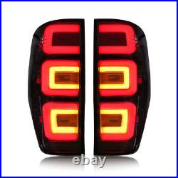 LED Tail Lights Fit For Ford Ranger Pickup 2012-2018 Rear Lamps Smoke Assembly