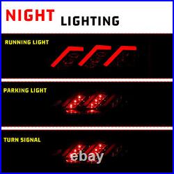 LED Tail Lights For 1988-1998 Chevy GMC C/K 1500 2500 3500 Black Rear Lamps Pair
