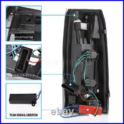 LED Tail Lights For 1988-1998 Chevy GMC C/K 1500 2500 3500 Smoke Brake Lamps DOT