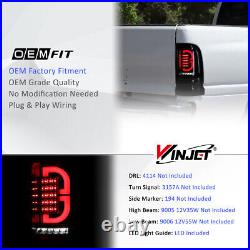 LED Tail Lights For 1994-2001 Dodge Ram 1500/2500/3500 Clear Len Rear Brake Lamp