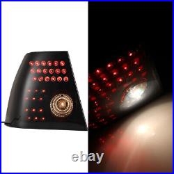 LED Tail Lights For 1999-2005 Volkswagen Jetta Black Rear Brake Lamps Smoke Pair