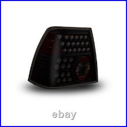 LED Tail Lights For 1999-2005 Volkswagen Jetta Black Rear Brake Lamps Smoke Pair