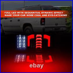 LED Tail Lights For 2000-2006 Chevy Suburban Tahoe GMC Yukon Clear Lens Lamps