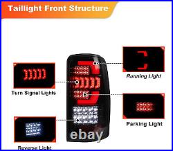 LED Tail Lights For 2000-2006 Chevy Suburban Tahoe GMC Yukon Smoke Lens Lamps