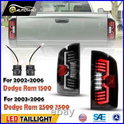 LED Tail Lights For 2002-2006 Dodge Ram 1500 2500 3500 Sequential Signal Lamps