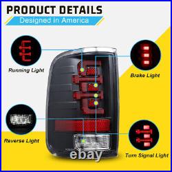LED Tail Lights For 2004-2008 Ford F-150 Styleside Rear Brake Lamp Black Clear