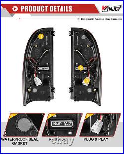 LED Tail Lights For 2005-2015 Toyota Tacoma Chrome Red Sequential Brake Lamp L&R