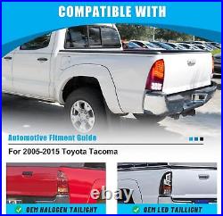 LED Tail Lights For 2005-2015 Toyota Tacoma Rear Red Brake Turn Signal Lamps