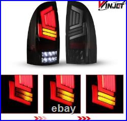 LED Tail Lights For 2005-2015 Toyota Tacoma Yellow Sequential Signal Lights