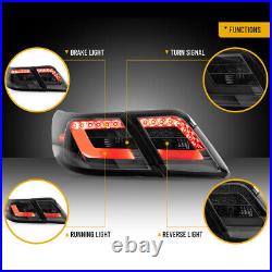 LED Tail Lights For 2006-2011 Toyota Camry Smoke Rear Brake Lamps Assembly LH&RH