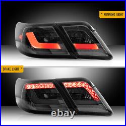 LED Tail Lights For 2006-2011 Toyota Camry Smoke Rear Brake Lamps Assembly LH&RH