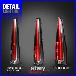 LED Tail Lights For 2007-2014 Cadillac Escalade ESV 4th Gen Style Rear Lamp PAIR