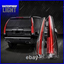 LED Tail Lights For 2007-2014 Cadillac Escalade ESV 4th Gen Style Rear Lamp PAIR