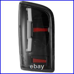 LED Tail Lights For 2007-2014 Chevy Silverado 1500 2500 Black Smoke Lens Lamps