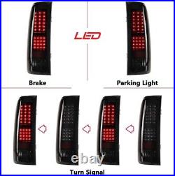 LED Tail Lights For 2007-2014 Chevy Silverado 1500 2500 Brake Rear Lamps Smoke