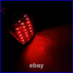 LED Tail Lights For 2007-2014 Chevy Suburban Tahoe Brake Lamps Pair Black Clear