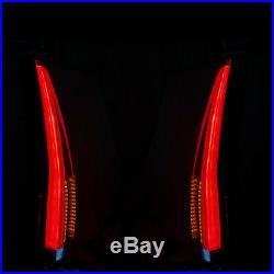 LED Tail Lights For 2007-2014 GMC Yukon Chevrolet Tahoe Suburban Red Clear Lens