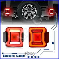 LED Tail Lights For 2007-2018 Jeep Wrangler JK JKU Rear Tunnel Light Assembly