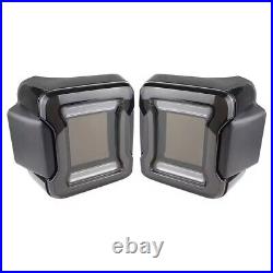 LED Tail Lights For 2008-2017 Jeep Wrangler JK Sequential Rear Turn Signal Lamps