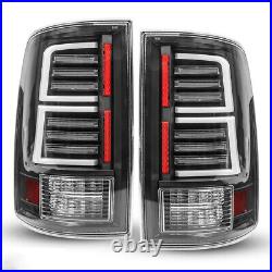 LED Tail Lights For 2009-2018 Dodge Ram 1500 2500 3500 Black Brake Lamps Pair