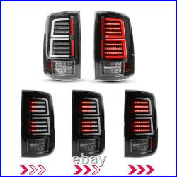 LED Tail Lights For 2009-2018 Dodge Ram 1500 2500 3500 Black Brake Lamps Pair