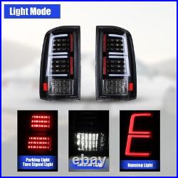 LED Tail Lights For 2009-2018 Dodge Ram 1500 2500 3500 Clear Rear Brake Lamps