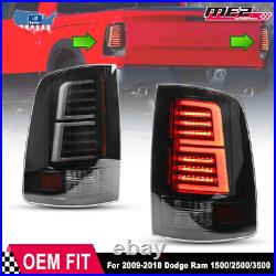 LED Tail Lights For 2009-2018 Dodge Ram 1500/2500/3500 Sequential Turn Signal