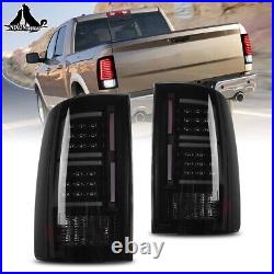 LED Tail Lights For 2009-2018 Dodge Ram 1500 2500 3500 Smoke Len Rear Brake Lamp