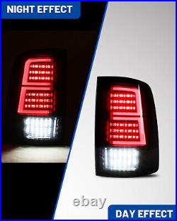 LED Tail Lights For 2009-2018 Dodge Ram 1500 2500 3500 Smoke Len Rear Brake Lamp