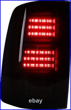 LED Tail Lights For 2009-2018 Dodge Ram 1500 2500 3500 Smoke Len Rear Brake Lamp